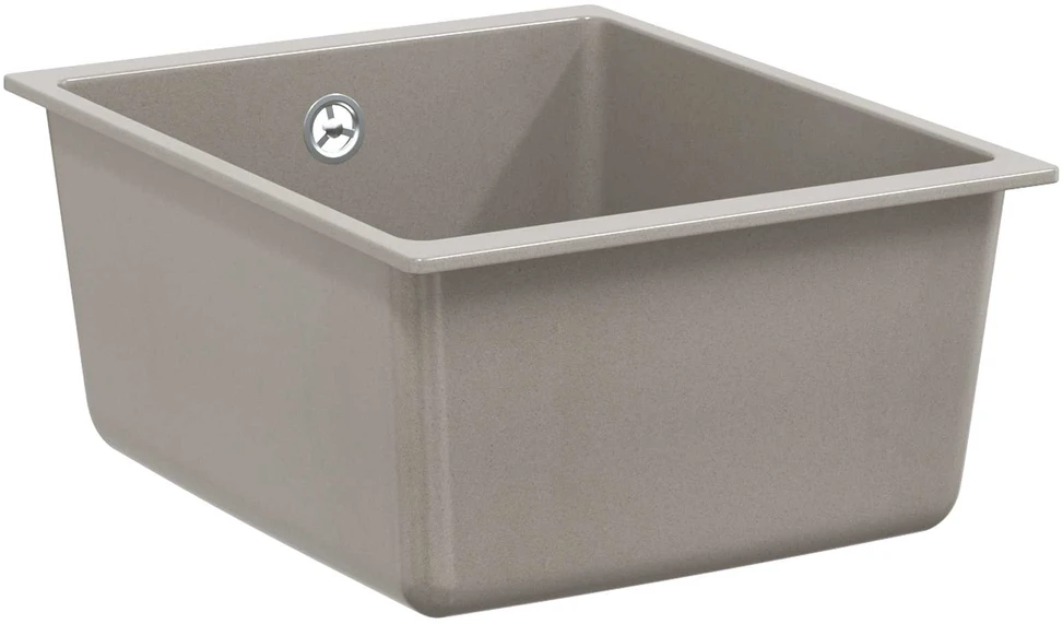 Kriauklė 80% Kvarcas ir 20% Derva 370 x 460 mm Pilka