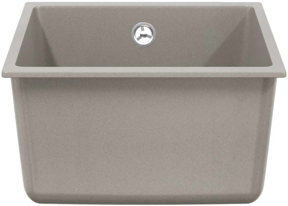 Kriauklė 80% Kvarcas ir 20% Derva 370 x 460 mm Pilka