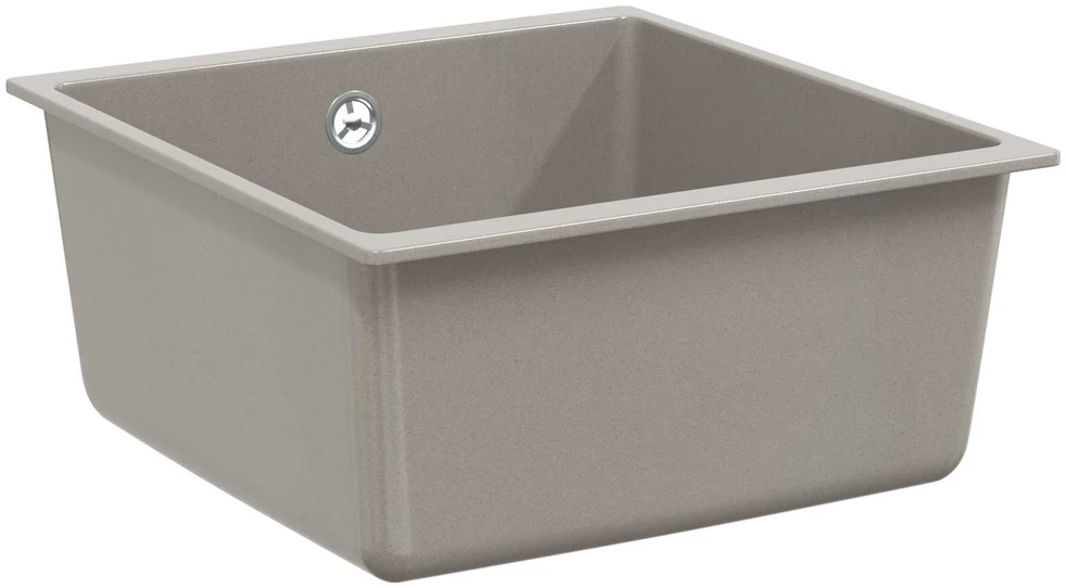 Kriauklė 80% Kvarcas ir 20% Derva 430 x 460 mm Pilka