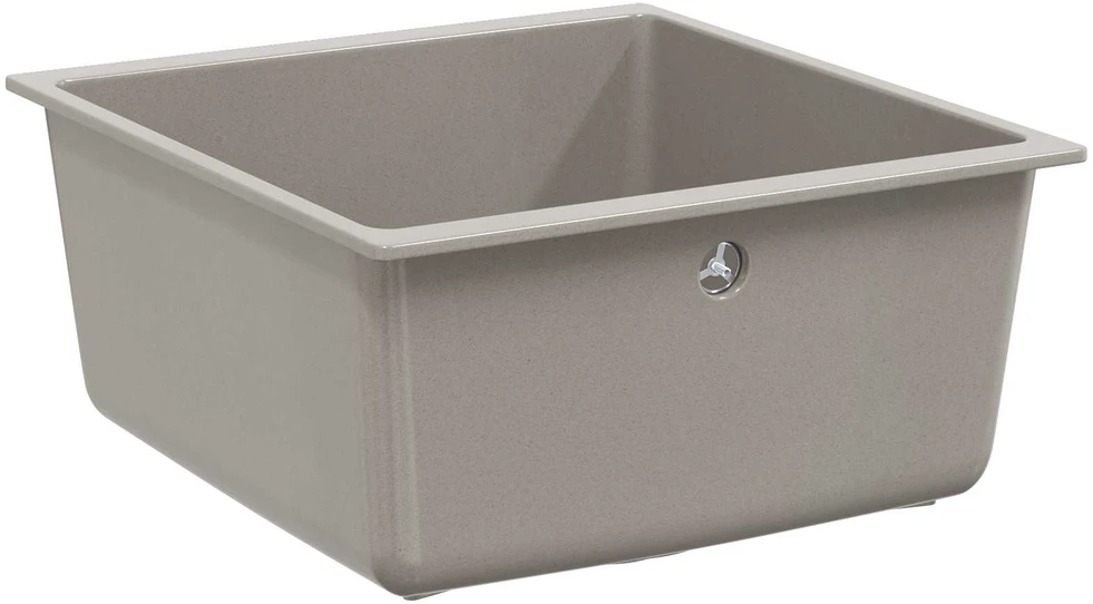 Kriauklė 80% Kvarcas ir 20% Derva 430 x 460 mm Pilka