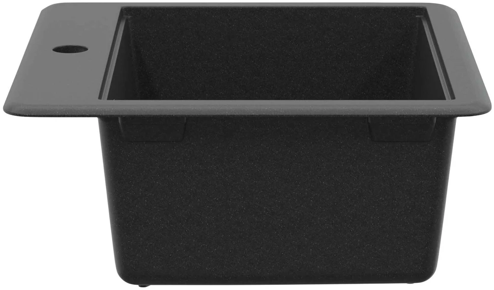 Kriauklė 80% Kvarcas ir 20% Derva 470 x 440 mm Juoda