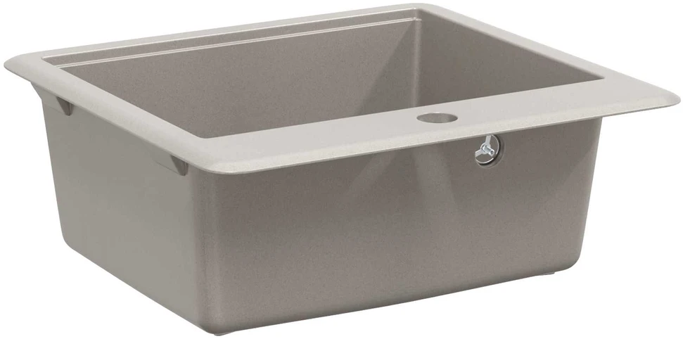 Kriauklė 80% Kvarcas ir 20% Derva 470 x 440 mm Pilka
