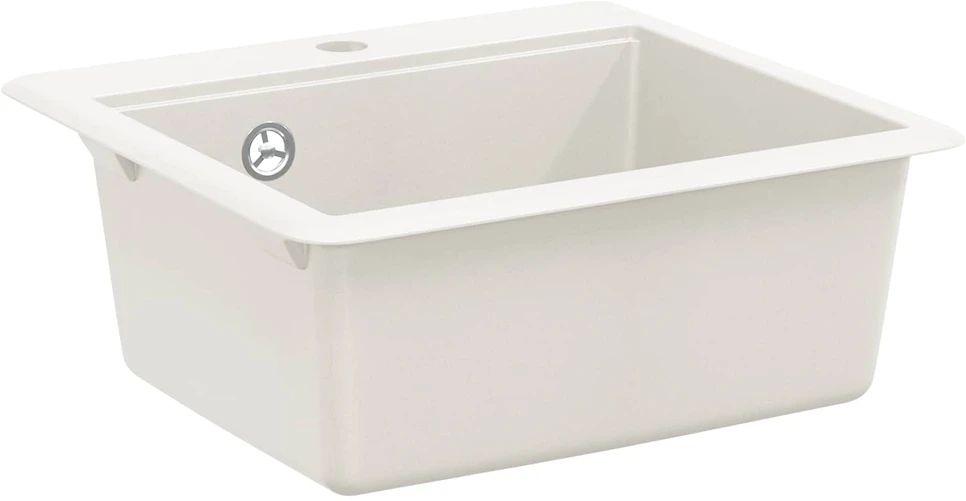 Kriauklė 80% Kvarcas ir 20% Derva 470 x 440 mm Balta