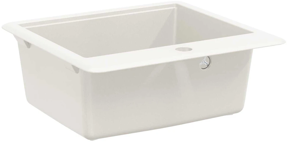 Kriauklė 80% Kvarcas ir 20% Derva 470 x 440 mm Balta