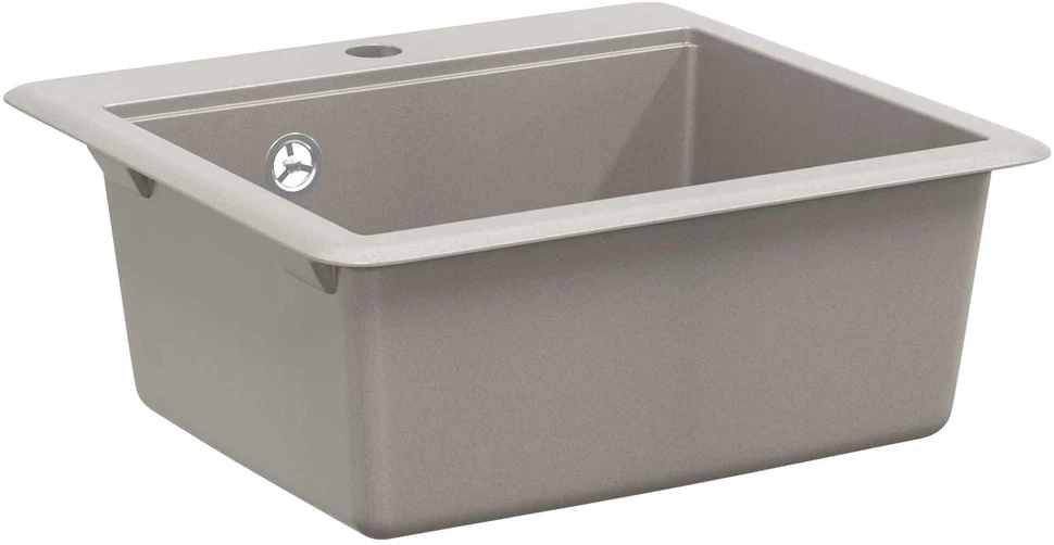 Kriauklė 80% Kvarcas ir 20% Derva 470 x 440 mm Pilka