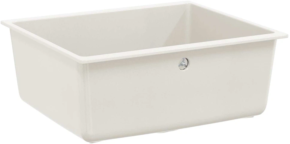Kriauklė 80% Kvarcas ir 20% Derva 530 x 460 mm Balta