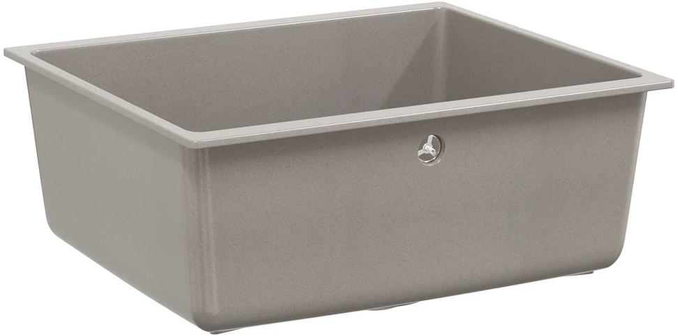 Kriauklė 80% Kvarcas ir 20% Derva 530 x 460 mm Pilka