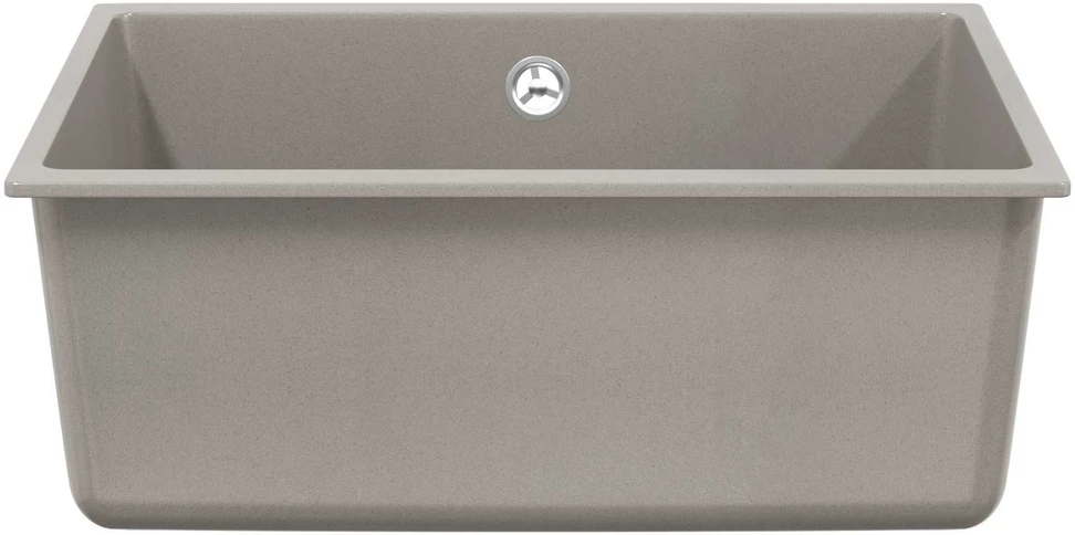 Kriauklė 80% Kvarcas ir 20% Derva 530 x 460 mm Pilka