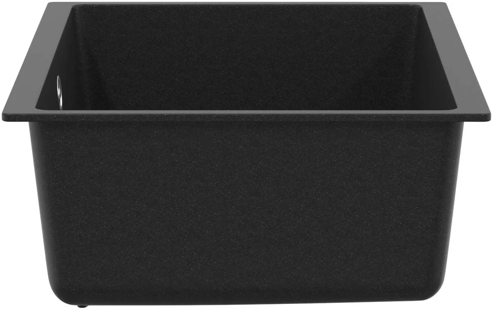 Kriauklė 80% Kvarcas ir 20% Derva 530 x 460 mm Juoda