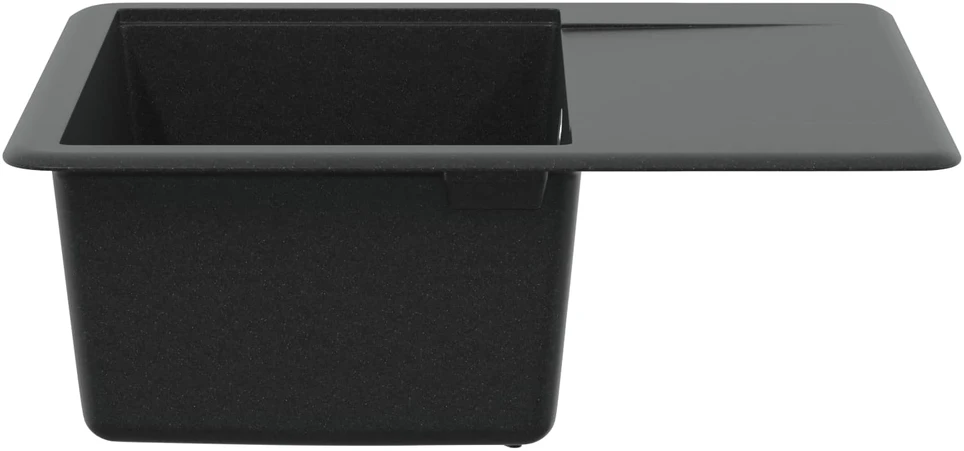 Kriauklė 80% Kvarcas ir 20% Derva 560 x 460 mm Juoda