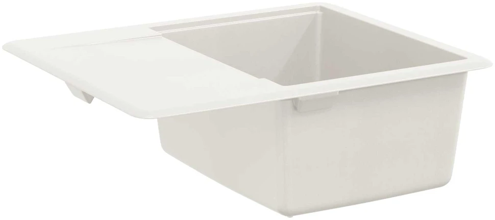 Kriauklė 80% Kvarcas ir 20% Derva 560 x 460 mm Balta