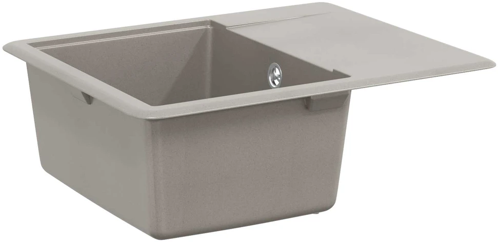 Kriauklė 80% Kvarcas ir 20% Derva 560 x 460 mm Pilka