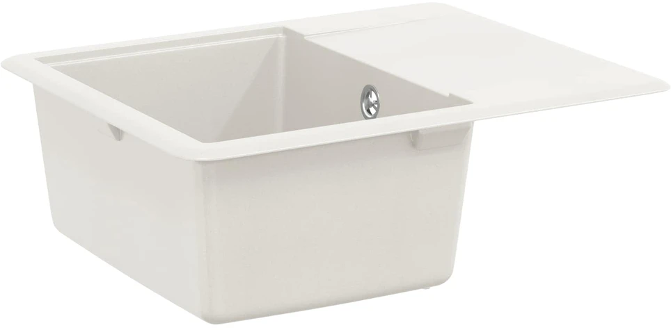 Kriauklė 80% Kvarcas ir 20% Derva 560 x 460 mm Balta