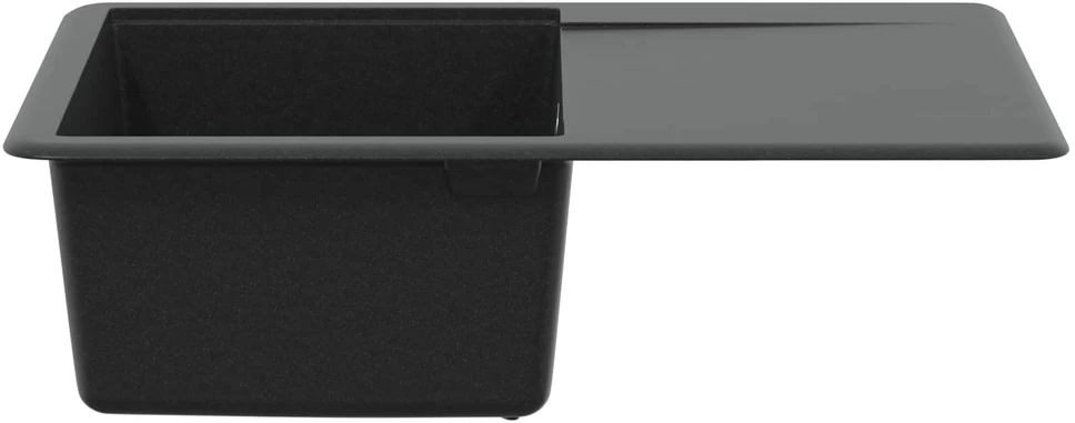 Kriauklė 80% Kvarcas ir 20% Derva 670 x 460 mm Juoda