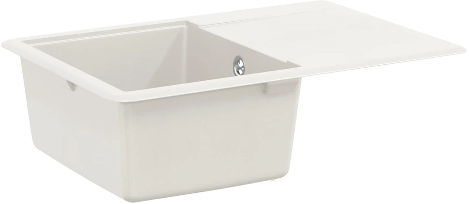 Kriauklė 80% Kvarcas ir 20% Derva 670 x 460 mm Balta