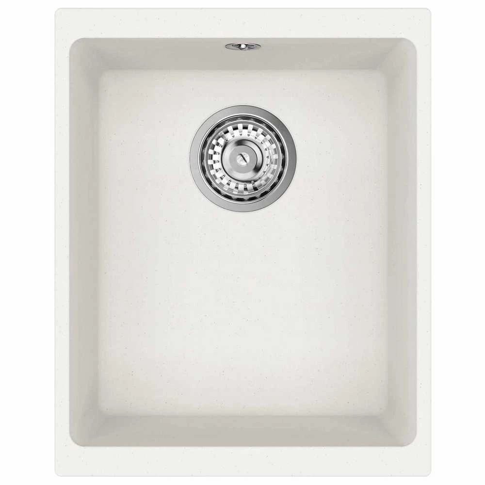 Kriauklė 80% Kvarcas ir 20% Derva 370 x 460 mm Balta