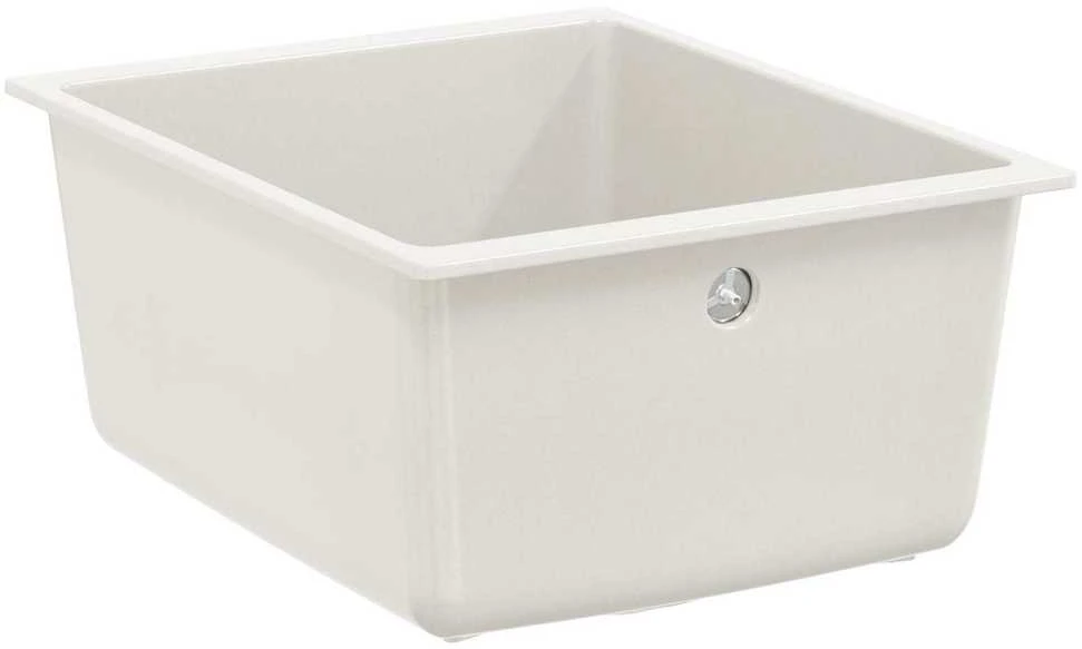 Kriauklė 80% Kvarcas ir 20% Derva 370 x 460 mm Balta