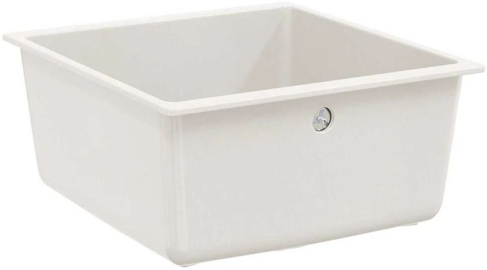 Kriauklė 80% Kvarcas ir 20% Derva 430 x 460 mm Balta