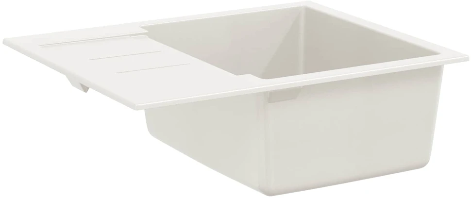 Kriauklė Balta 620 x 500 mm 80% Kvarcas ir 20% Derva