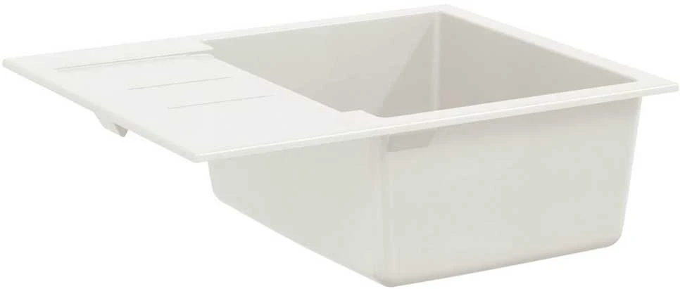 Kriauklė Balta 620 x 500 mm 80% Kvarcas ir 20% Derva