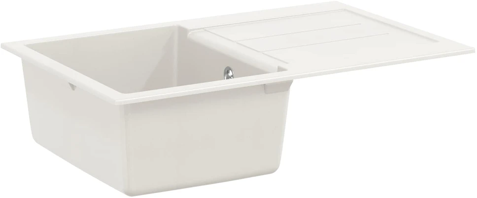 Kriauklė Balta 780 x 500 mm 80% Kvarcas ir 20% Derva