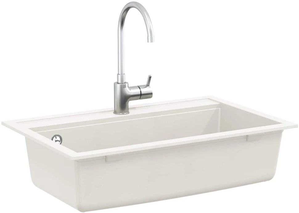 Kriauklė Granitas 795 x 505 mm Balta