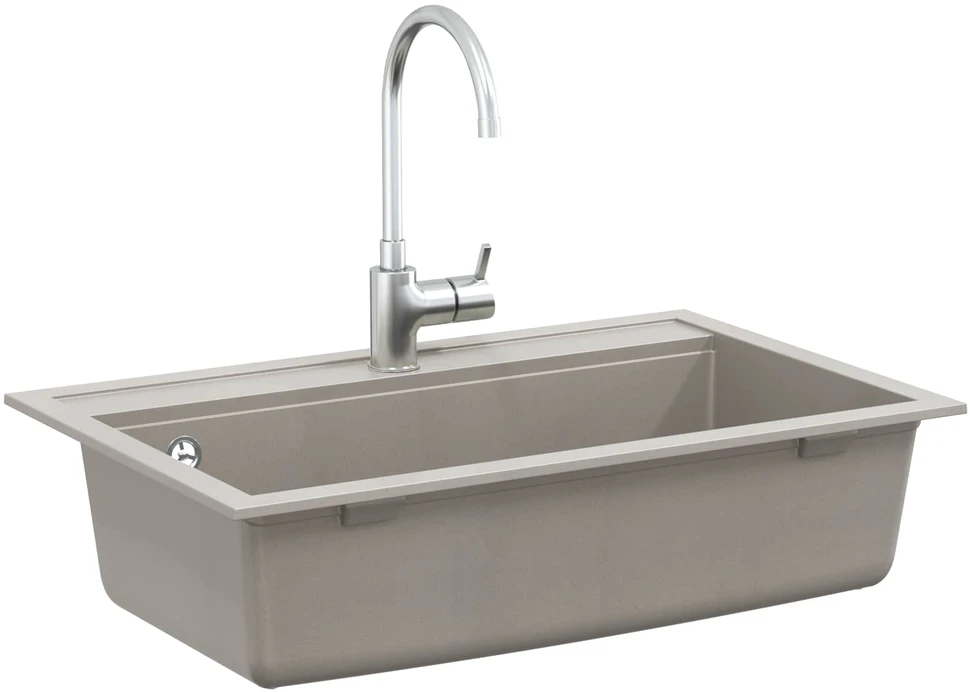 Kriauklė Granitas 795 x 505 mm Pilka