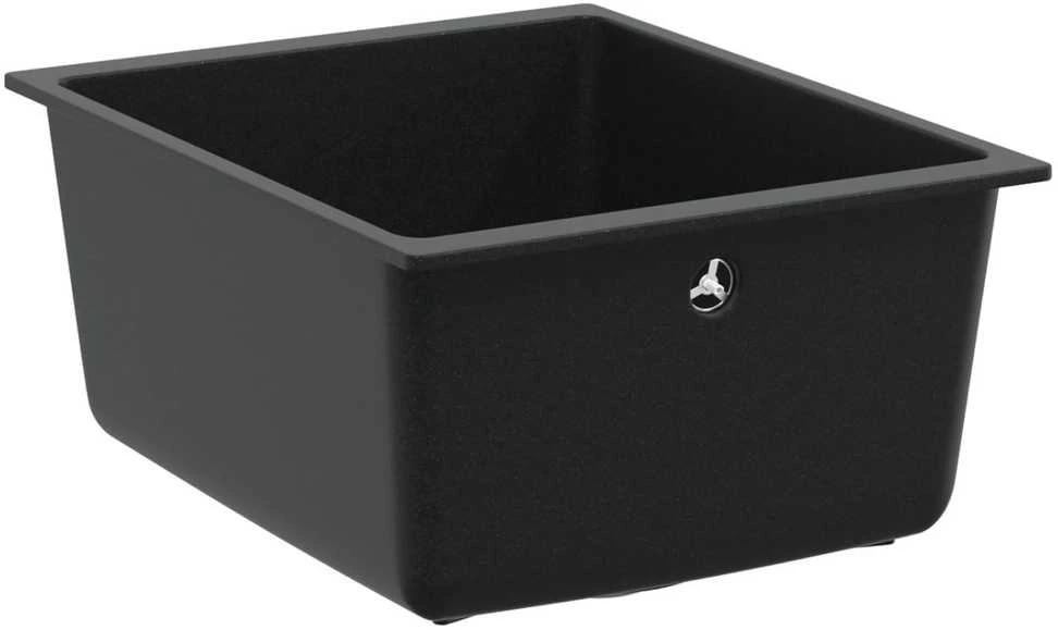 Kriauklė 80% Kvarcas ir 20% Derva 370 x 460 mm Juoda
