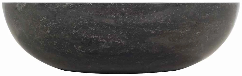 Kriauklė, juoda, 40x12cm, marmuras