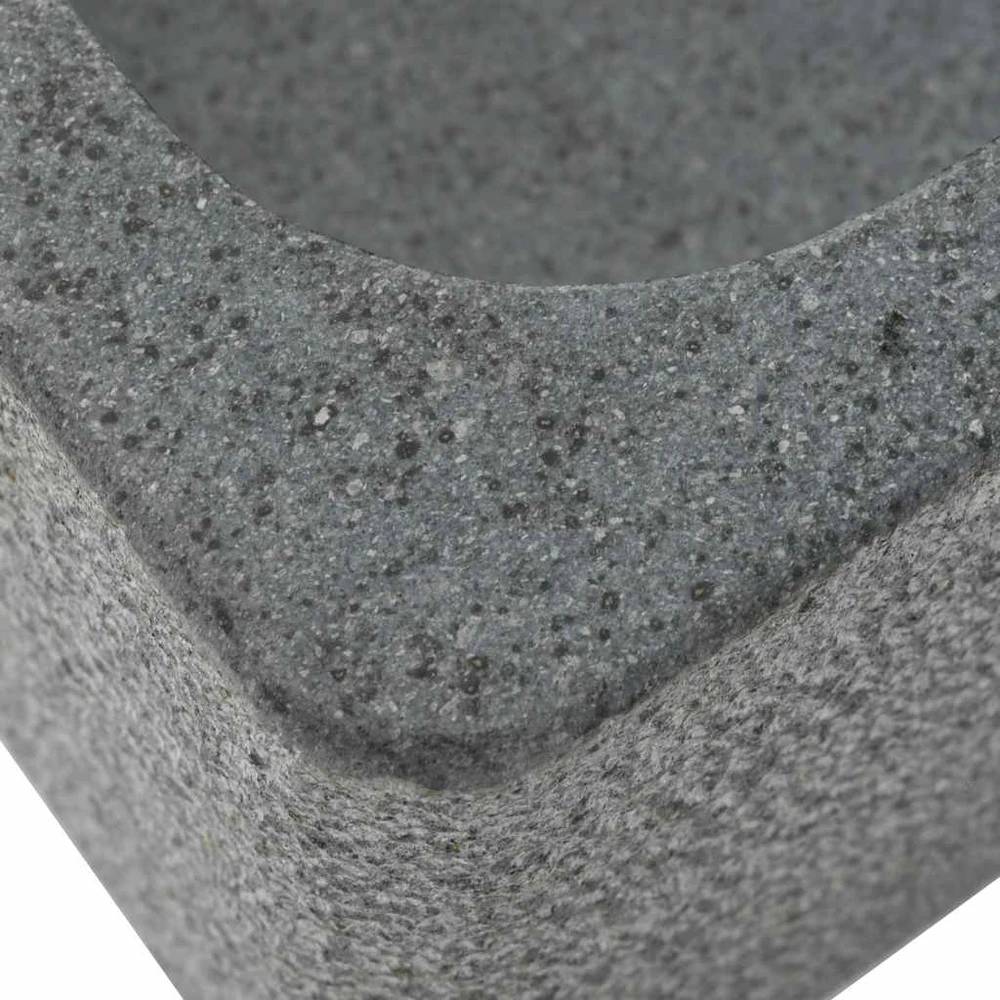Kriauklė, juoda, 45x30x15cm, akmuo