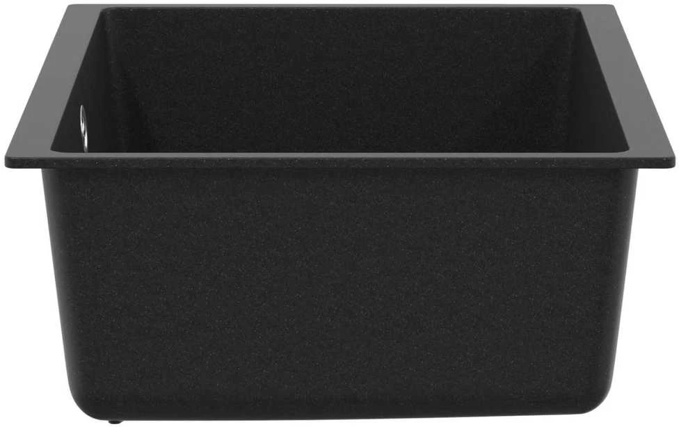 Kriauklė 80% Kvarcas ir 20% Derva 530 x 460 mm Juoda