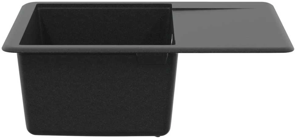 Kriauklė 80% Kvarcas ir 20% Derva 560 x 460 mm Juoda