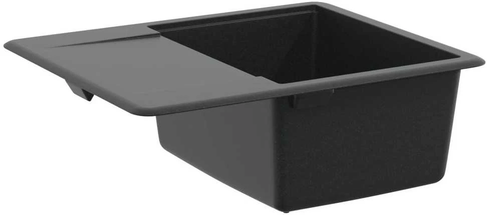 Kriauklė 80% Kvarcas ir 20% Derva 560 x 460 mm Juoda