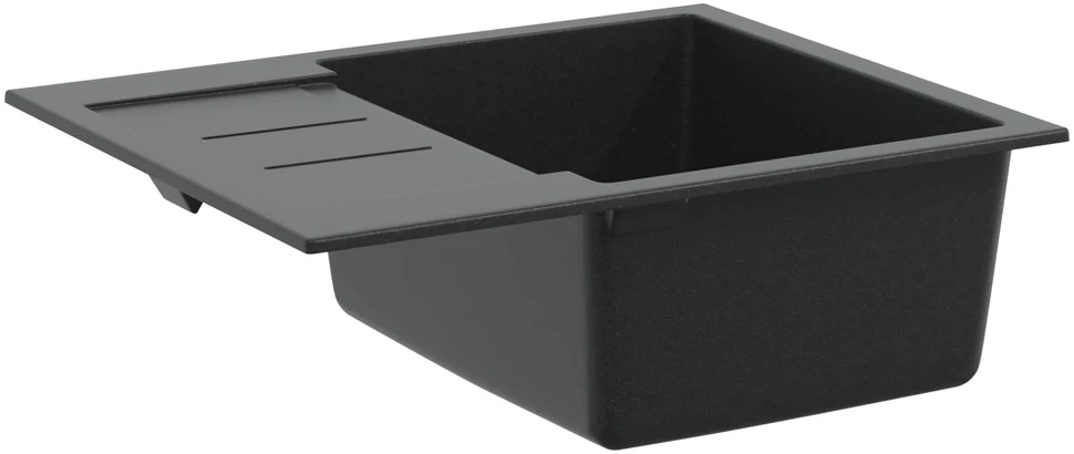 Kriauklė Juoda 620 x 500 mm 80% Kvarcas ir 20% Derva