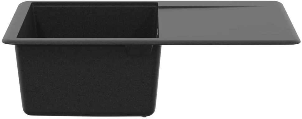 Kriauklė 80% Kvarcas ir 20% Derva 670 x 460 mm Juoda