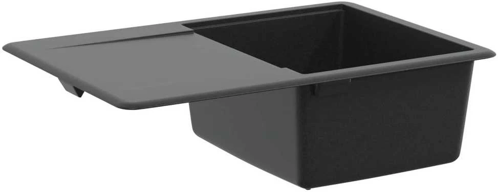 Kriauklė 80% Kvarcas ir 20% Derva 670 x 460 mm Juoda