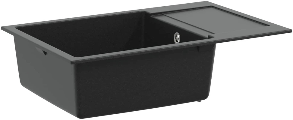 Kriauklė Juoda 780 x 500 mm 80% Kvarcas ir 20% Derva