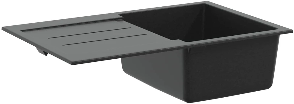 Kriauklė Juoda 780 x 500 mm 80% Kvarcas ir 20% Derva