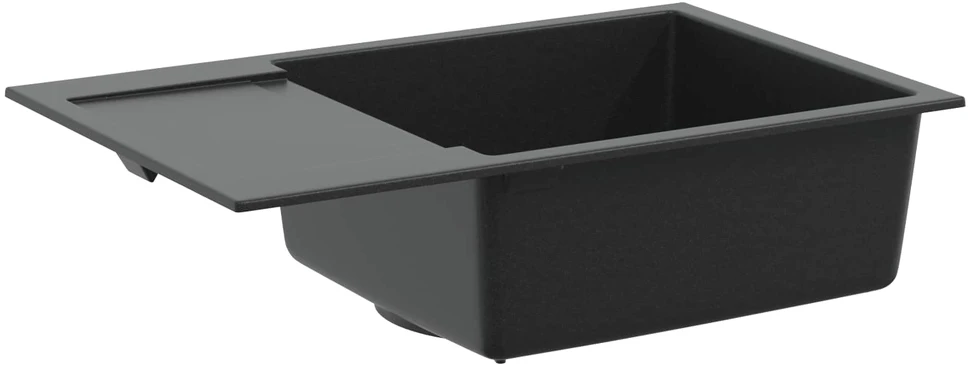 Kriauklė Juoda 780 x 500 mm 80% Kvarcas ir 20% Derva