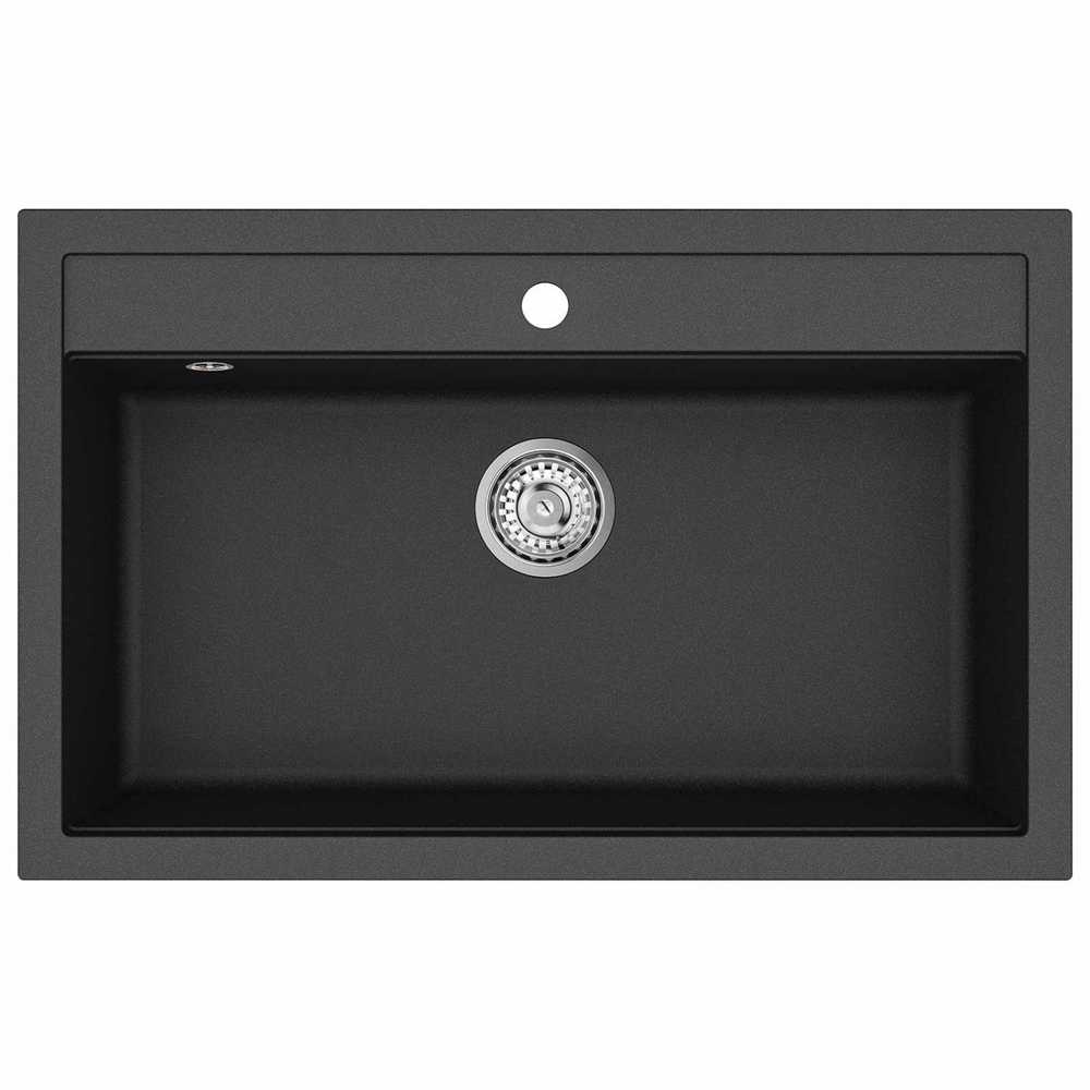 Kriauklė Granitas 795 x 505 mm Juoda