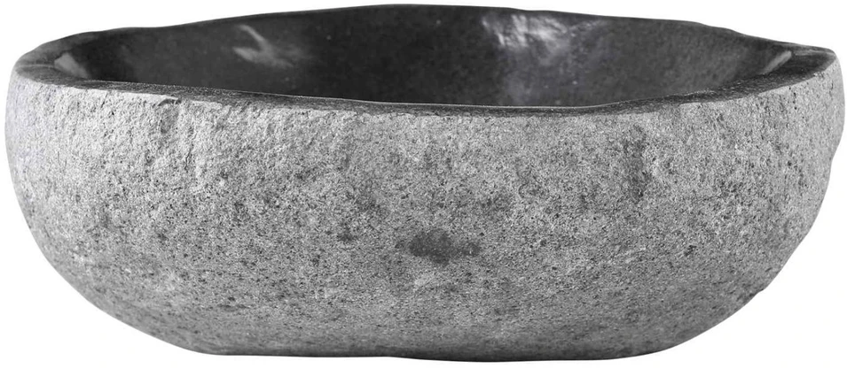 Kriauklė Ovalo Pilka (32-37) x (27-30) x 12 cm Upės akmuo