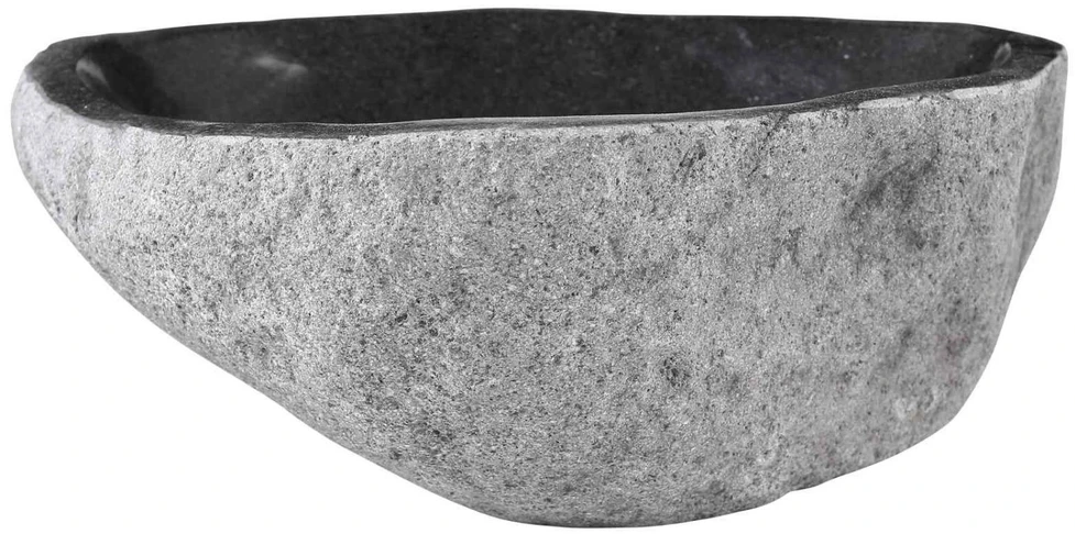 Kriauklė Ovalo Pilka (32-37) x (27-30) x 12 cm Upės akmuo