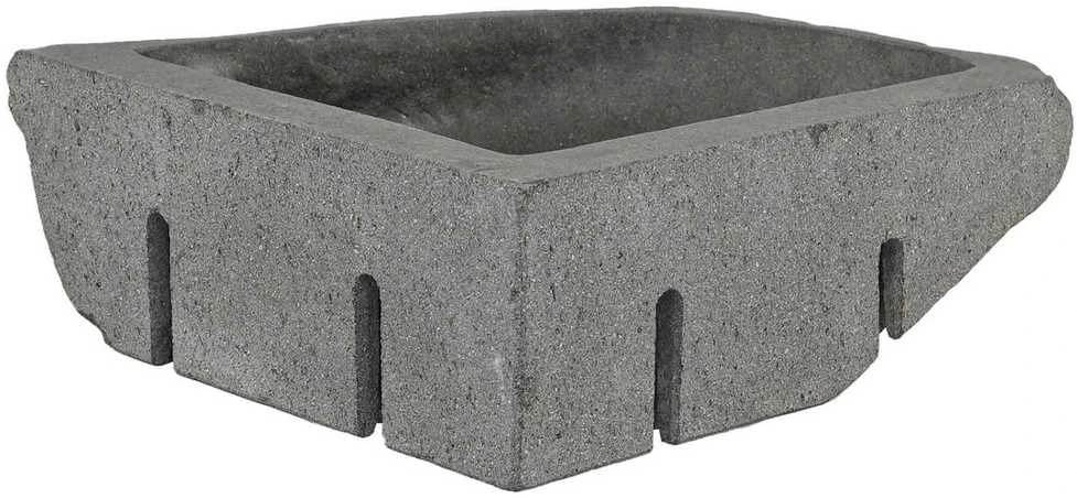 Kriauklė Pilka (30-37) x (30-37) x 12 cm Upės Akmuo