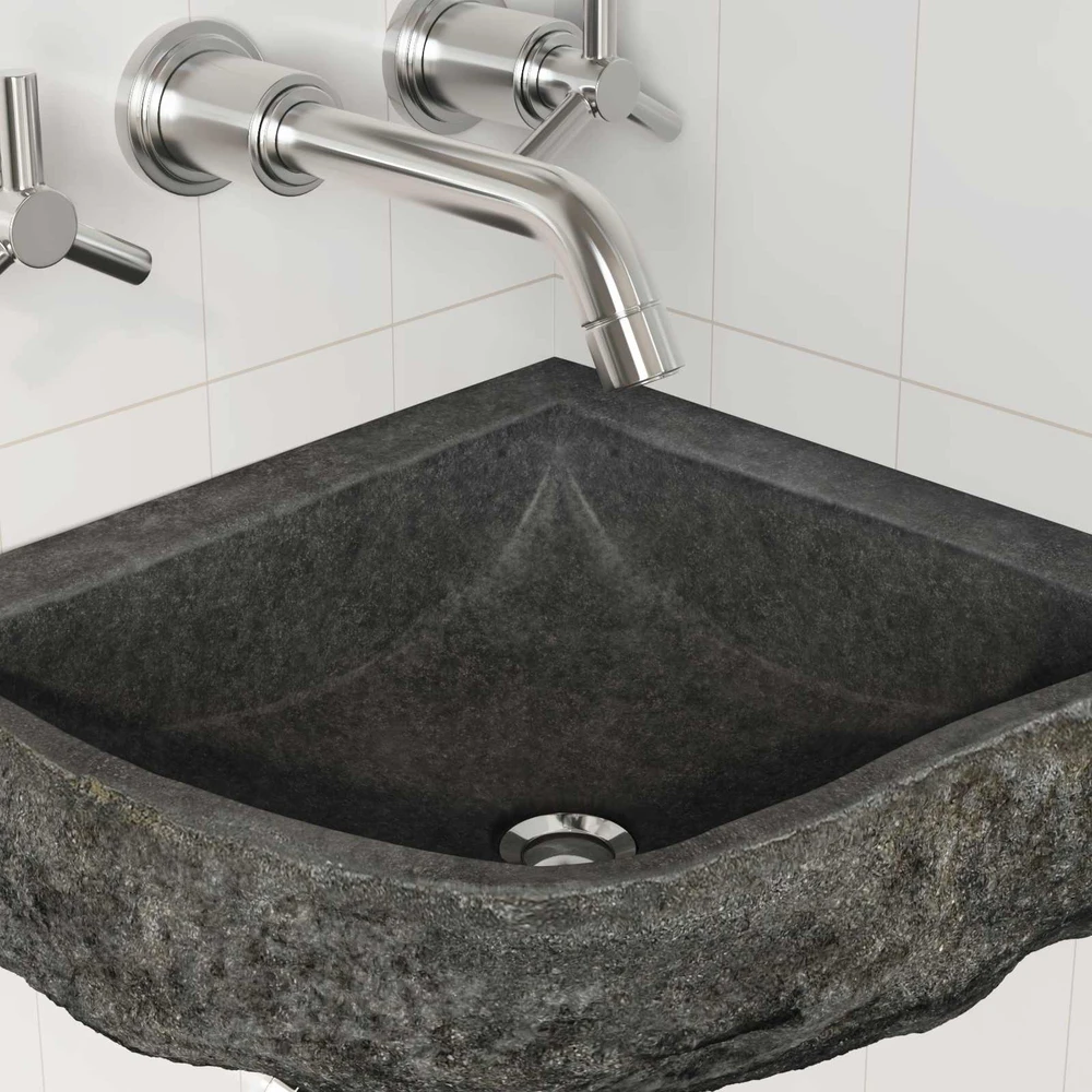 Kriauklė Pilka (30-37) x (30-37) x 12 cm Upės Akmuo