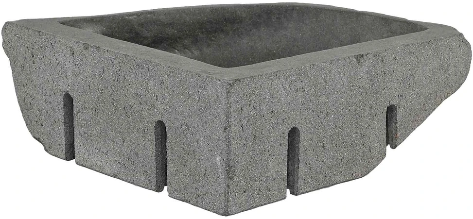 Kriauklė Pilka (30-37) x (30-37) x 12 cm Upės Akmuo