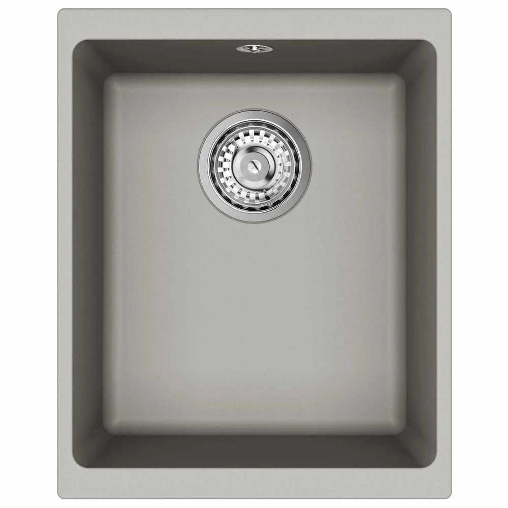 Kriauklė 80% Kvarcas ir 20% Derva 370 x 460 mm Pilka