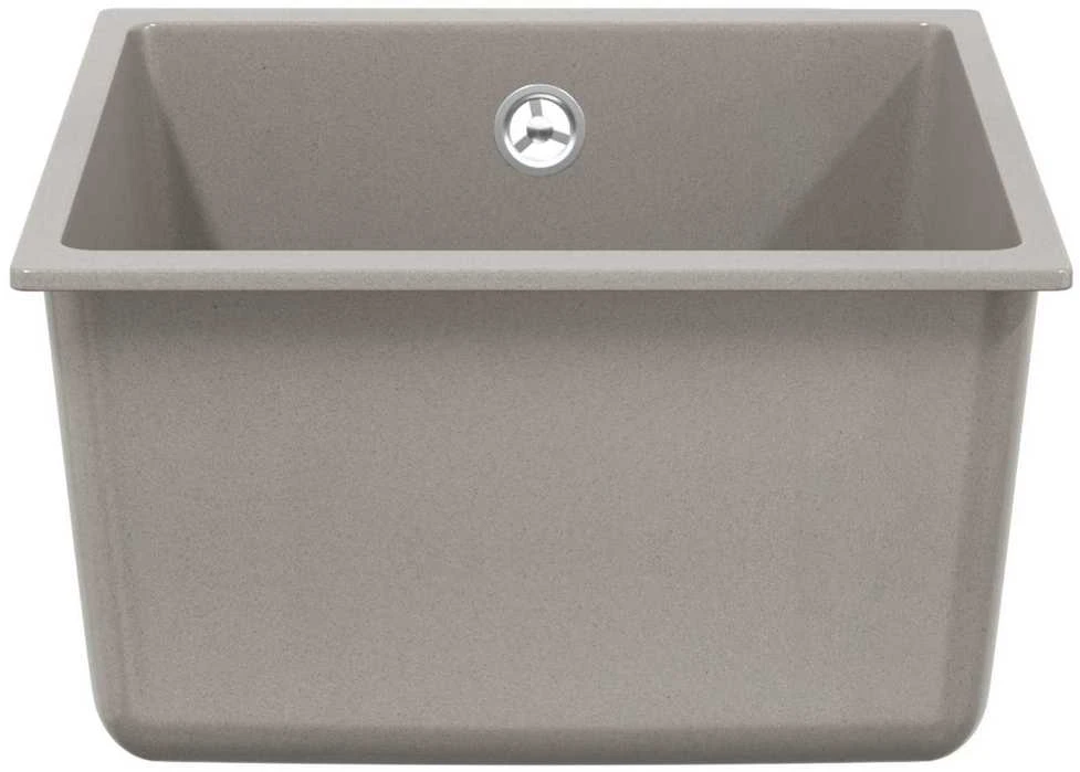 Kriauklė 80% Kvarcas ir 20% Derva 370 x 460 mm Pilka