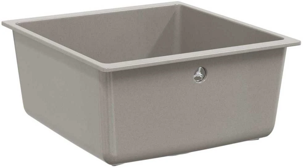 Kriauklė 80% Kvarcas ir 20% Derva 430 x 460 mm Pilka