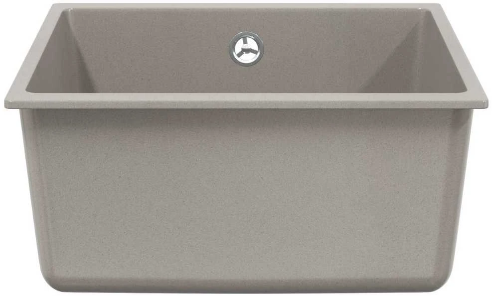 Kriauklė 80% Kvarcas ir 20% Derva 430 x 460 mm Pilka