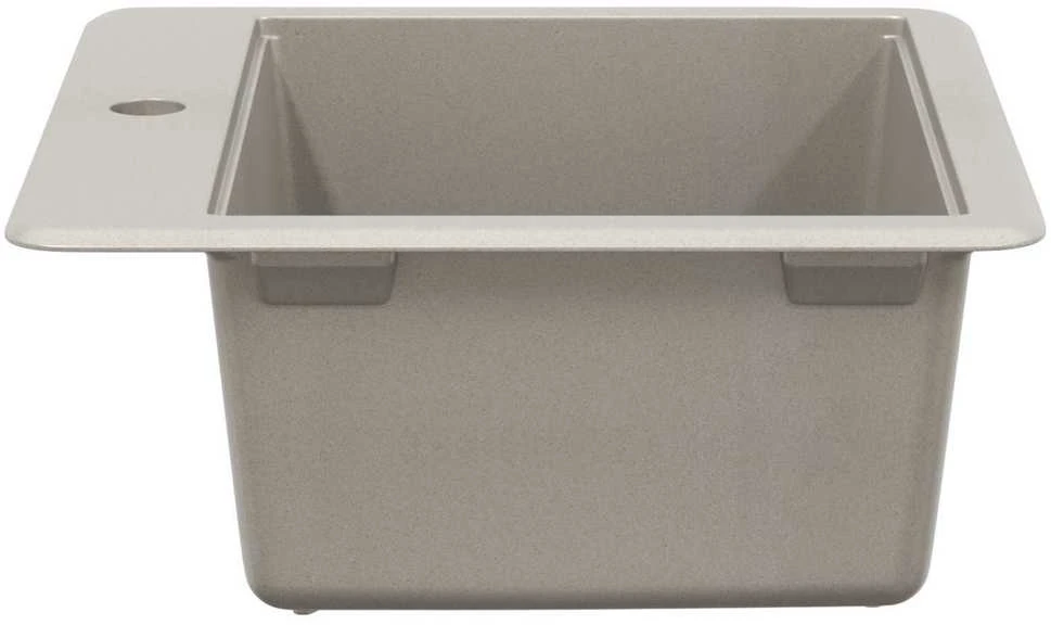 Kriauklė 80% Kvarcas ir 20% Derva 470 x 440 mm Pilka